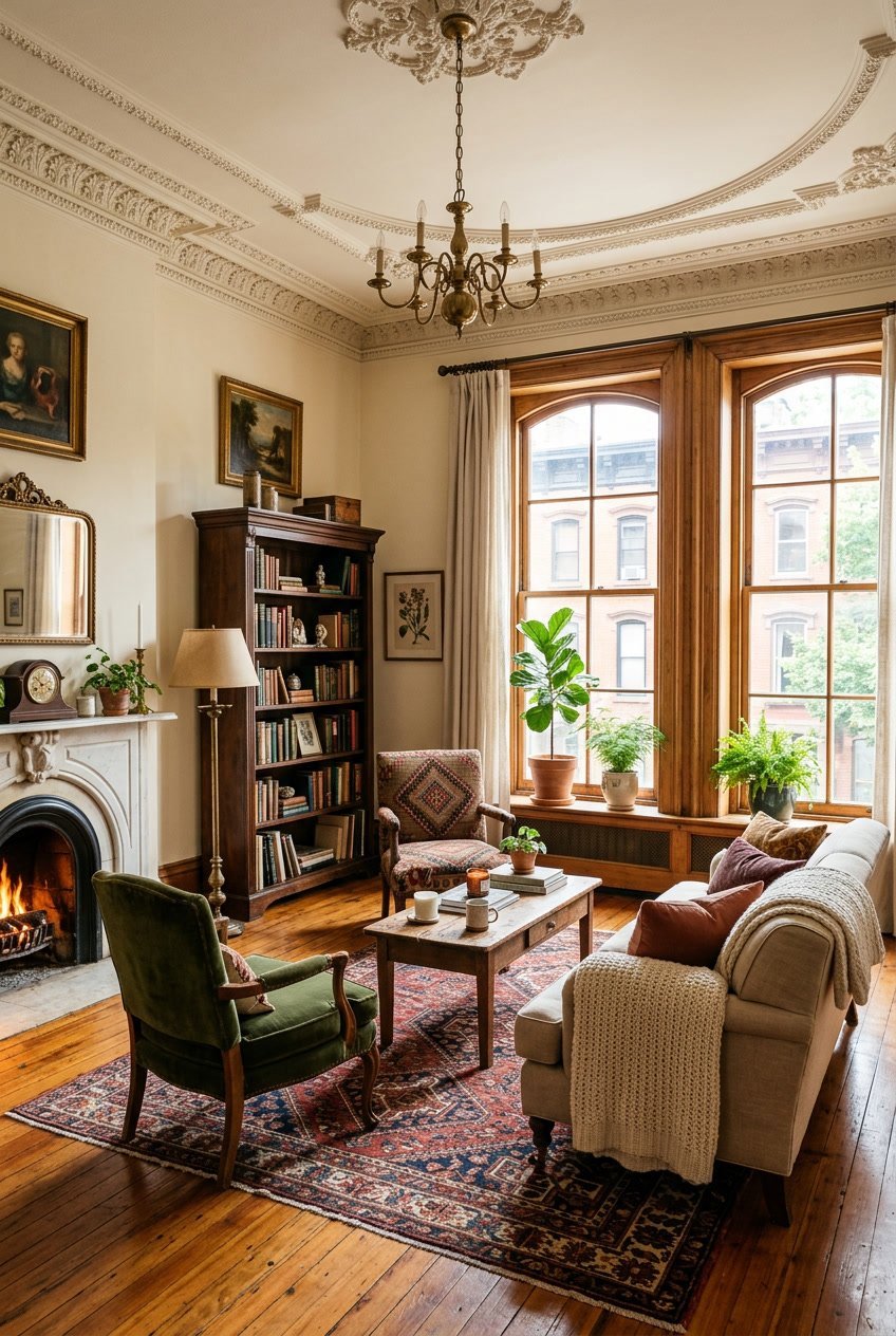 17 Gemütliche Wohnzimmerideen für den Altbau – Praktische Tipps für Charme und Wohlfühlatmosphäre