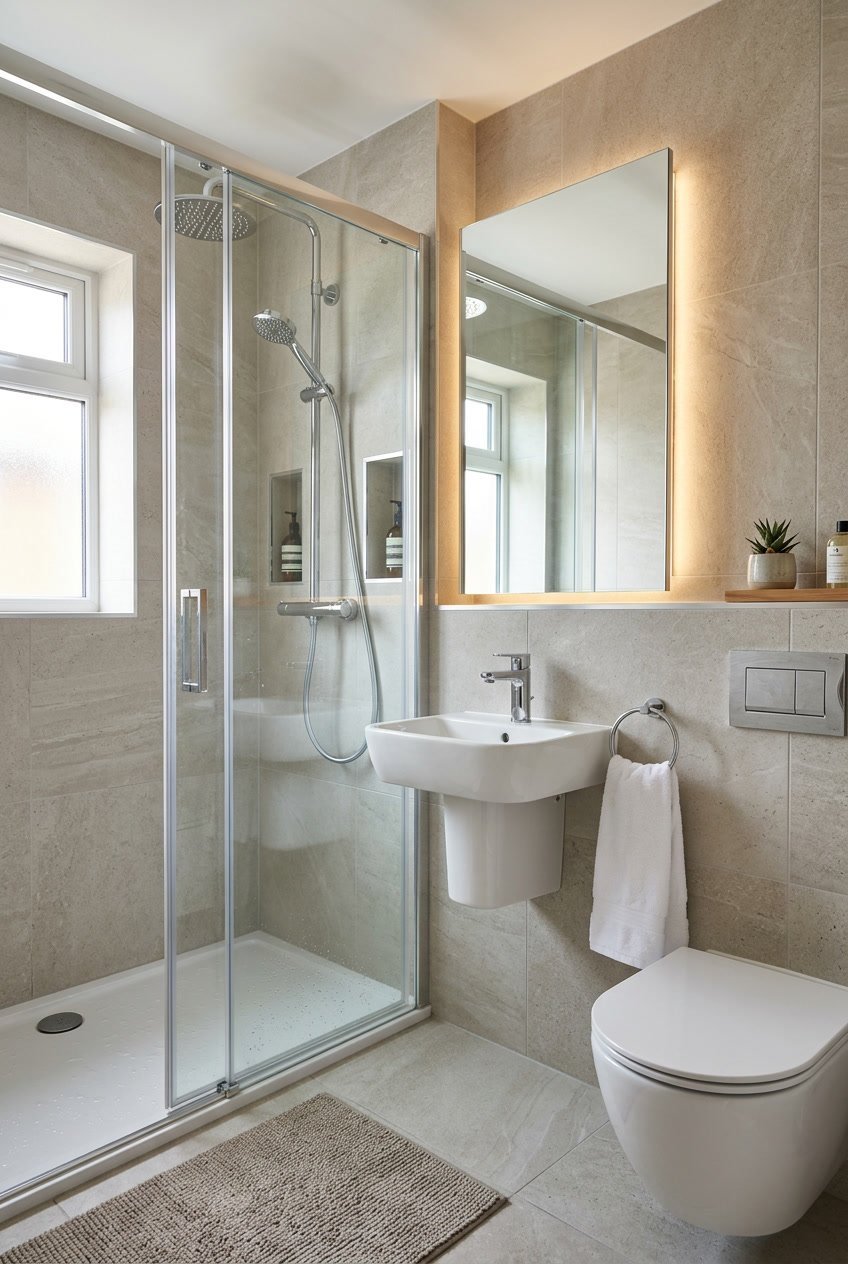 17 Gäste-WC Ideen mit Dusche – Praktische Lösungen für Kleine Bäder auf 3-5 qm