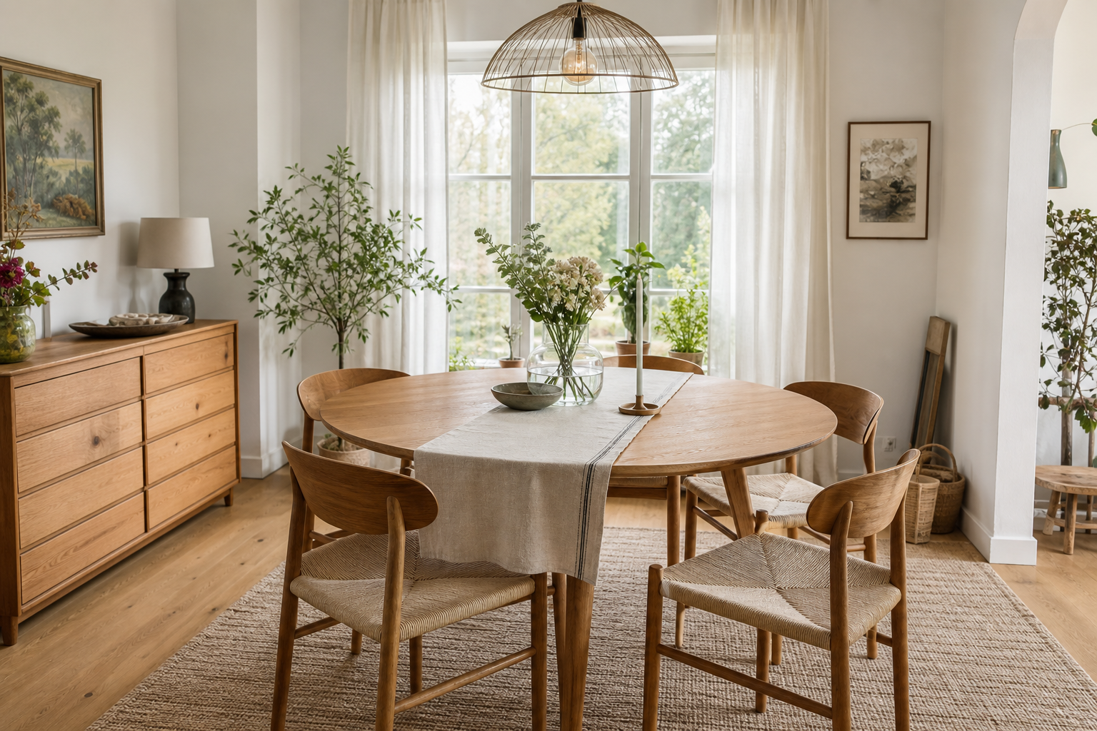 Esszimmer einrichten: Tischgrößen, Abstände und Licht richtig planen