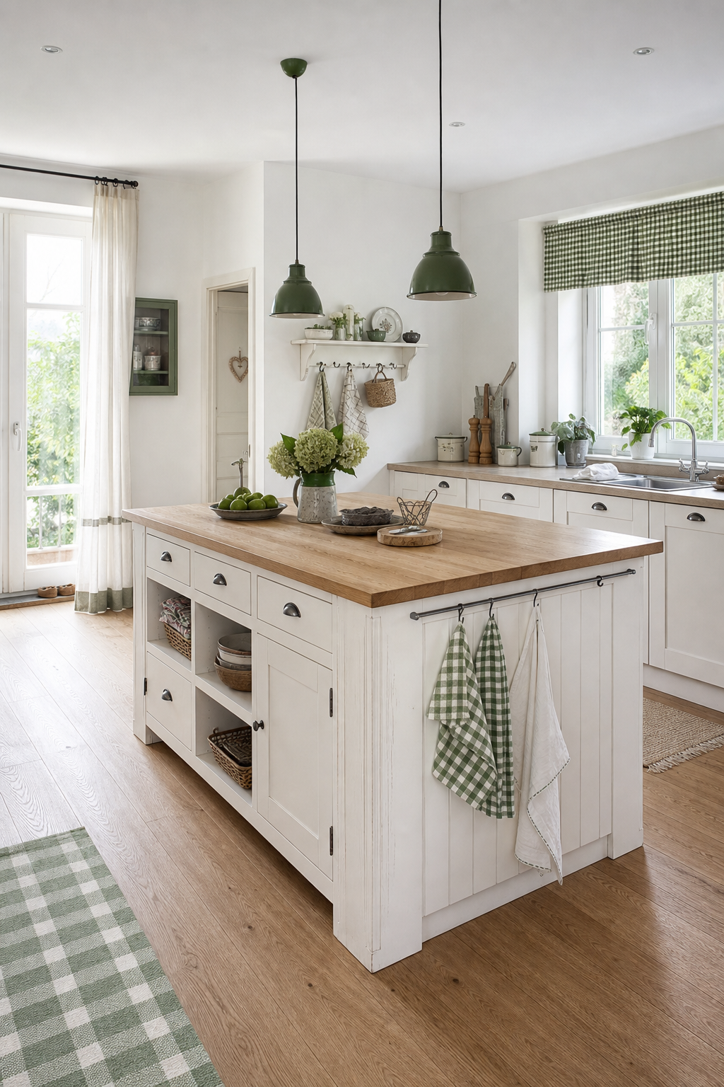 helle weiße shaker küche mit insel