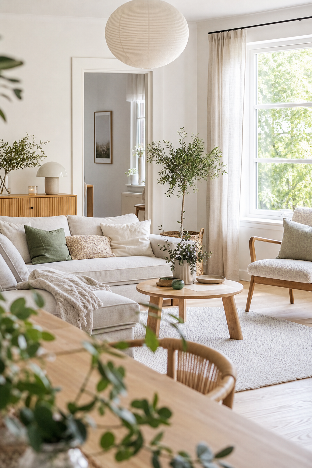 Outdoor Tisch mit vielen Glasvasen