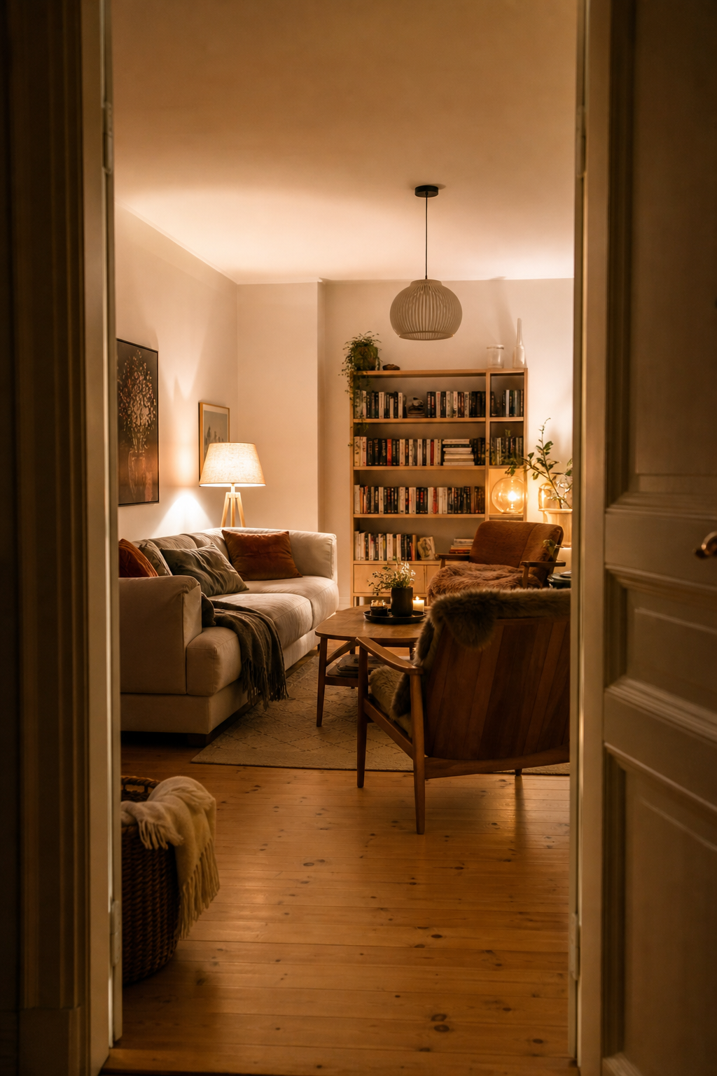 layered furniture arrangement wohnzimmer ohne fenster