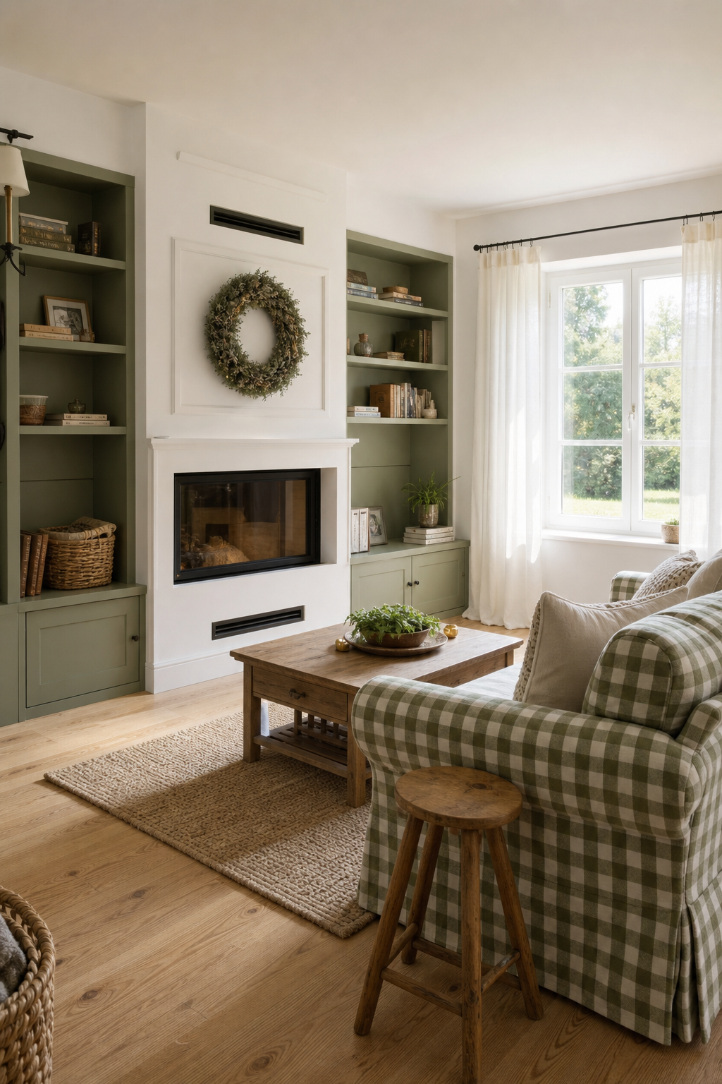 Sideboard aus Holz in Naturtoenen