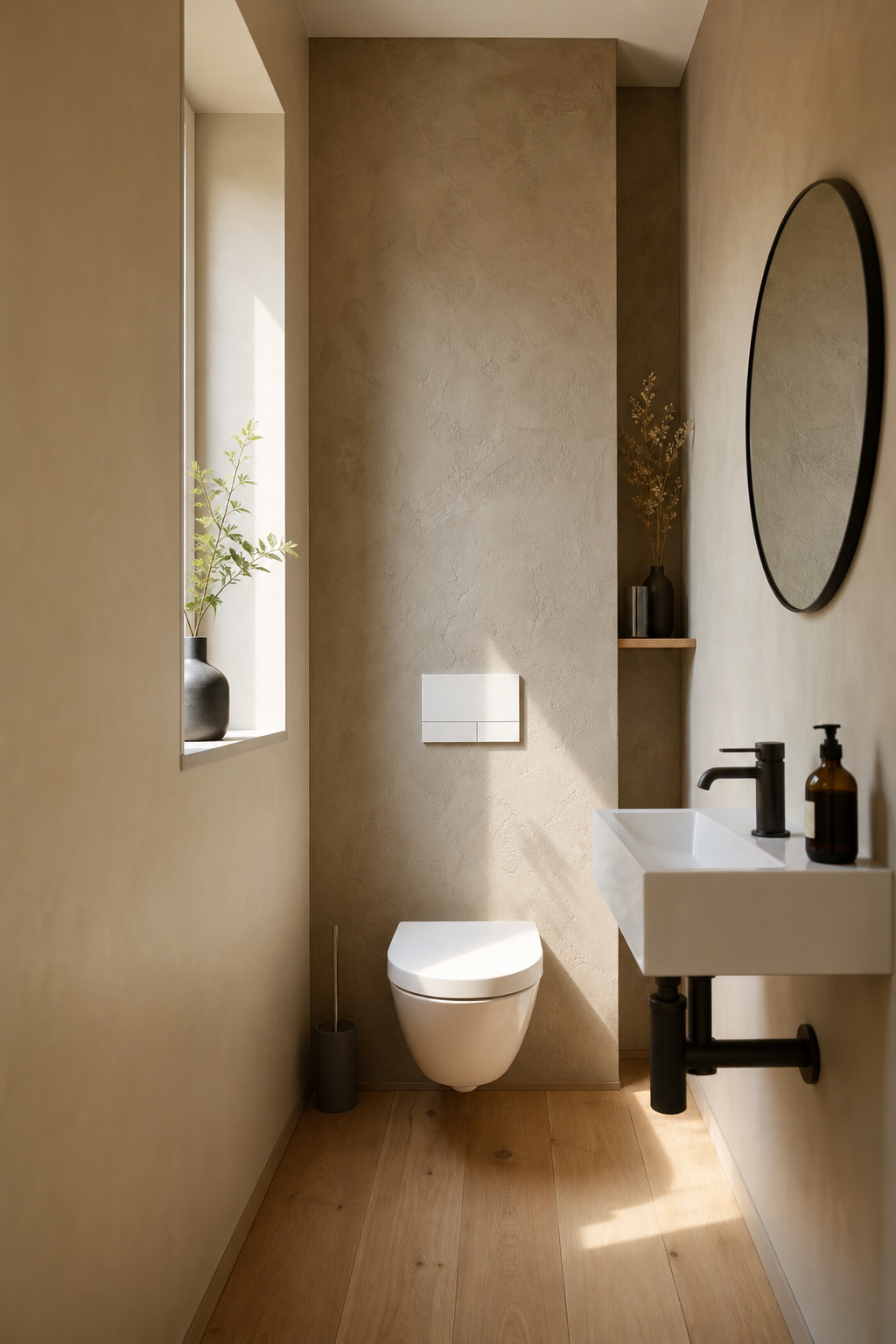 Strukturputz Gäste-WC Raumansicht