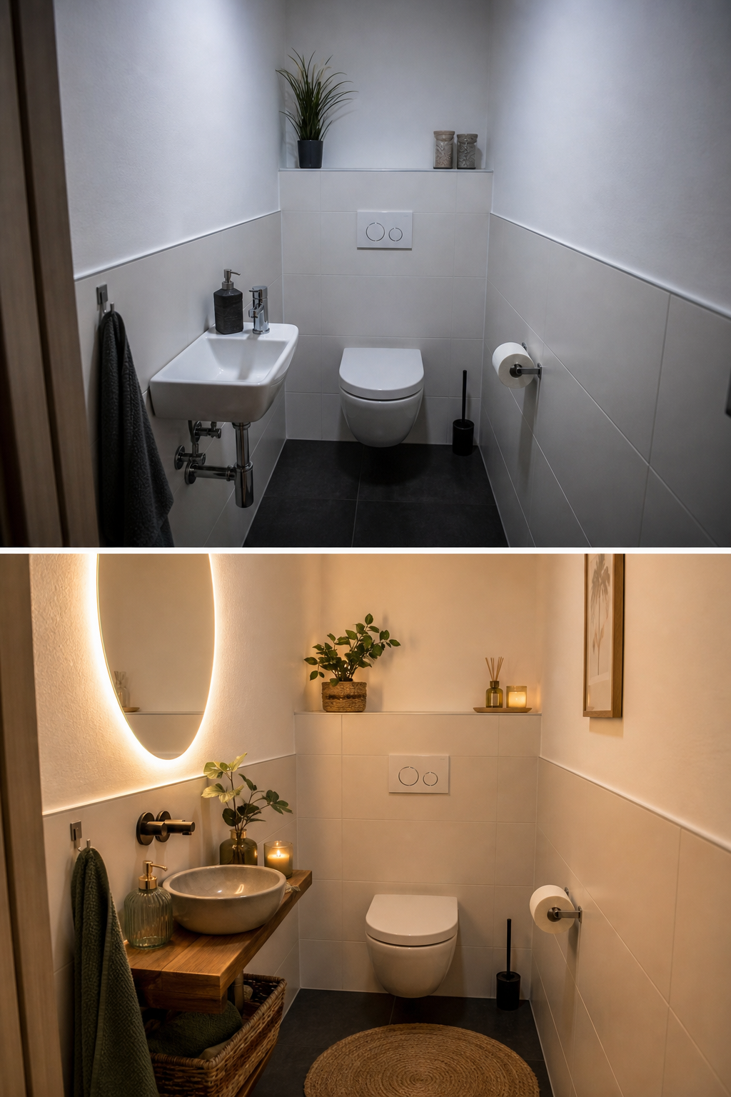 Zu kalte Lichtfarbe im kleinen WC